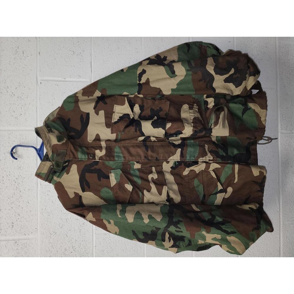 Vintage Army M-65 Camouflage Military Jacket
